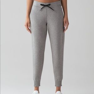 Heather grey Lululemon joggers - size 8
